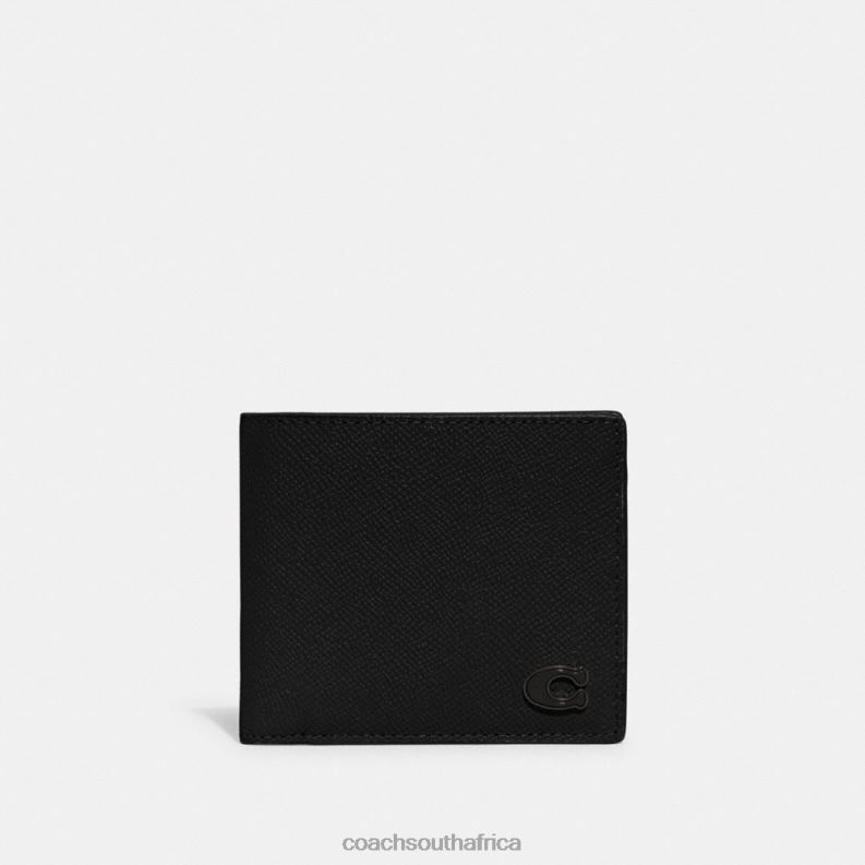 Coach Men COIN WALLET Black 4ZRDJ714