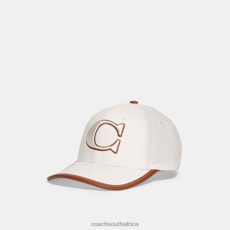 Coach Women BASEBALL HAT Chalk 4ZRDJ604