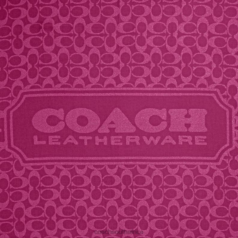 Coach Women SIGNATURE SHAWL DEEP PLUM 4ZRDJ551