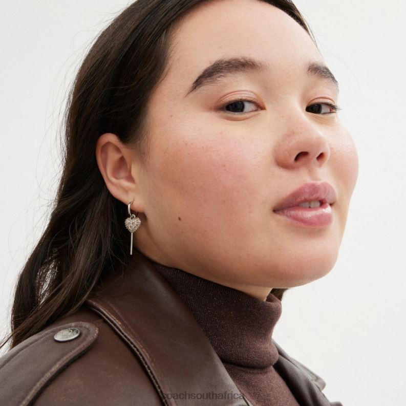 Coach Women LOLLIPOP AND LIPS MISMATCH EARRINGS Silver/Multi 4ZRDJ532