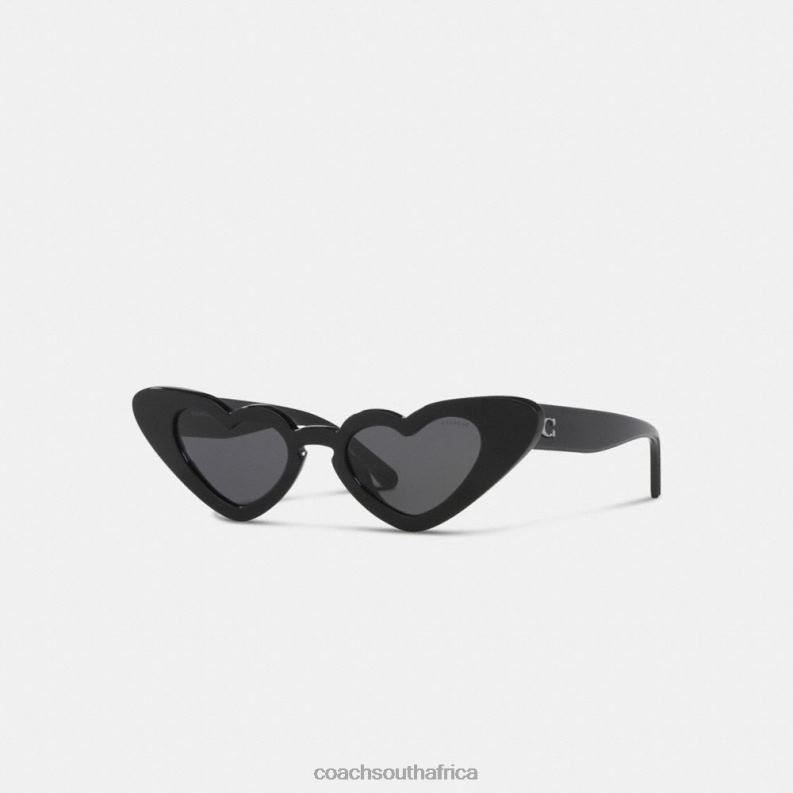 Coach Women HEART SUNGLASSES Black 4ZRDJ528