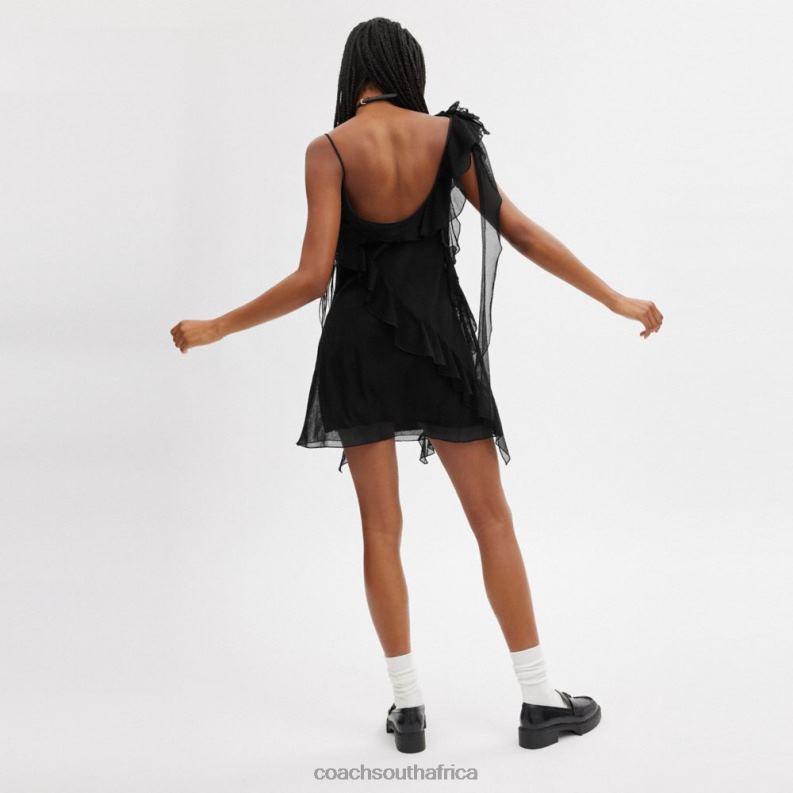 Coach Women MINI TULLE DRESS Black 4ZRDJ516