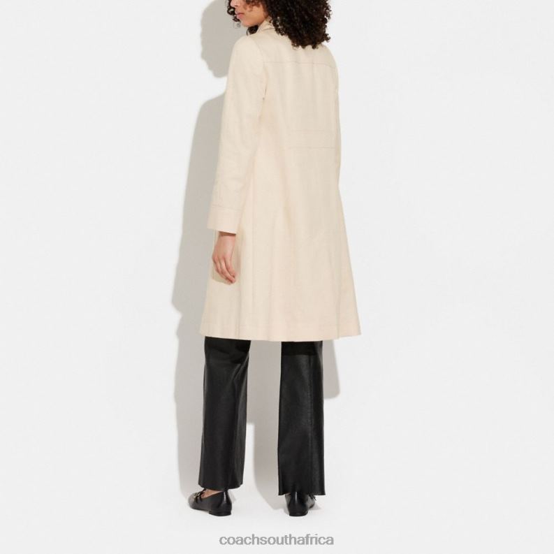 Coach Women A-LINE TRENCH PORCELAIN 4ZRDJ463