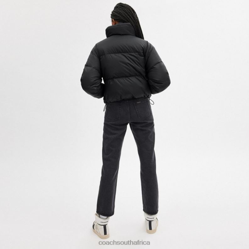 Coach Women CROPPED PUFFER Black 4ZRDJ440