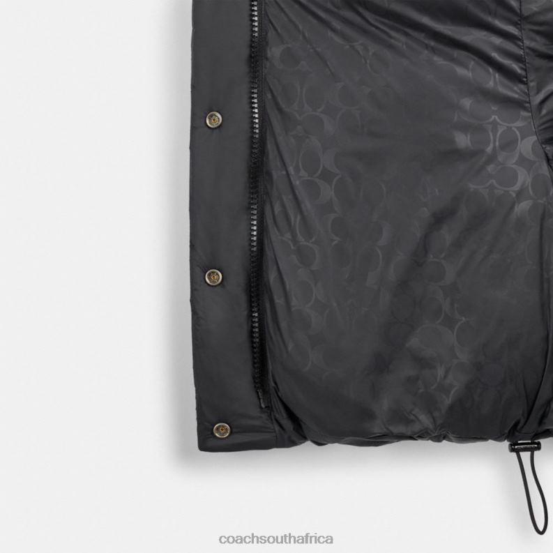 Coach Women CROPPED PUFFER Black 4ZRDJ440