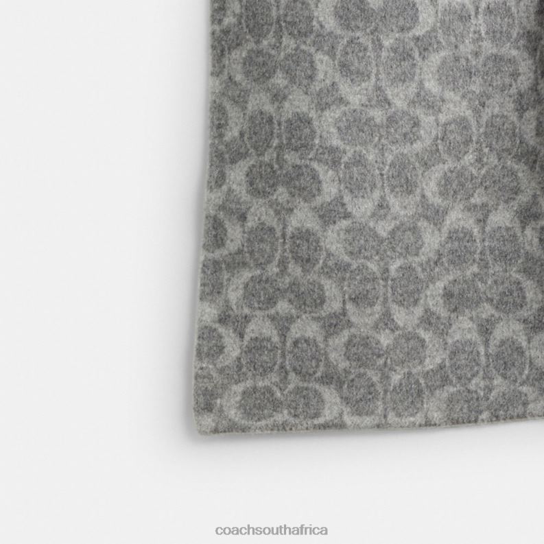 Coach Women DOUBLE FACED COAT LIGHT GREY 4ZRDJ438