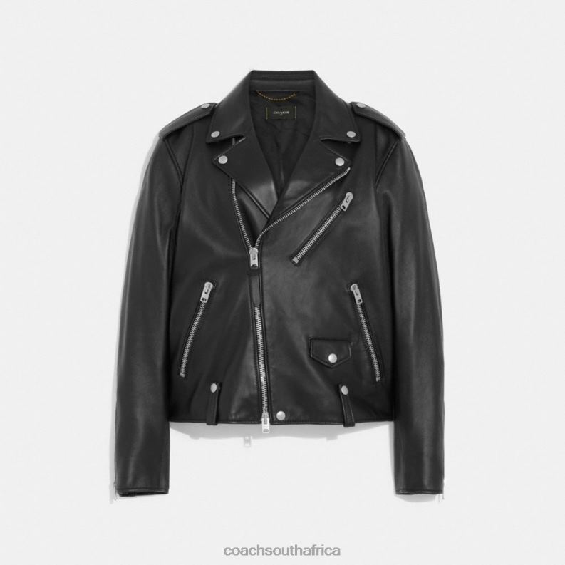 Coach Women MOTO JACKET Black 4ZRDJ468