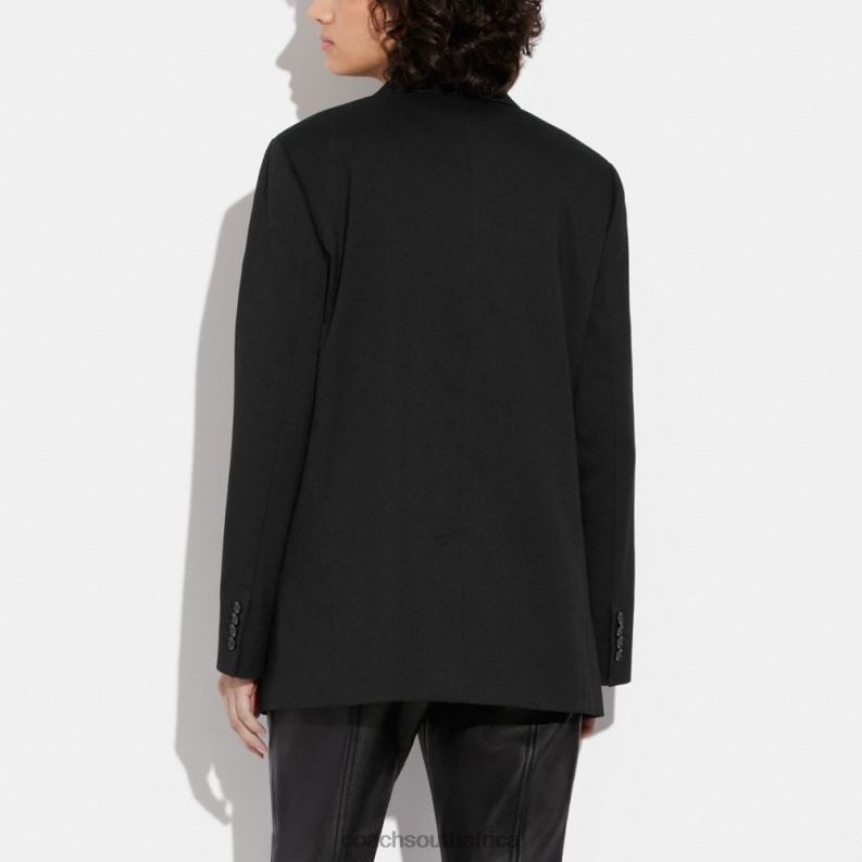 Coach Women RELAXED BLAZER WITH SIGNATURE LINING Black 4ZRDJ469