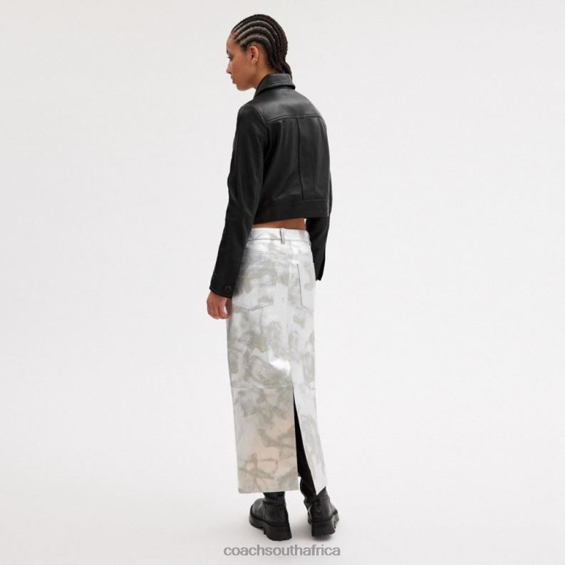 Coach Women SNAP FRONT SHRUNKEN JACKET Black 4ZRDJ446