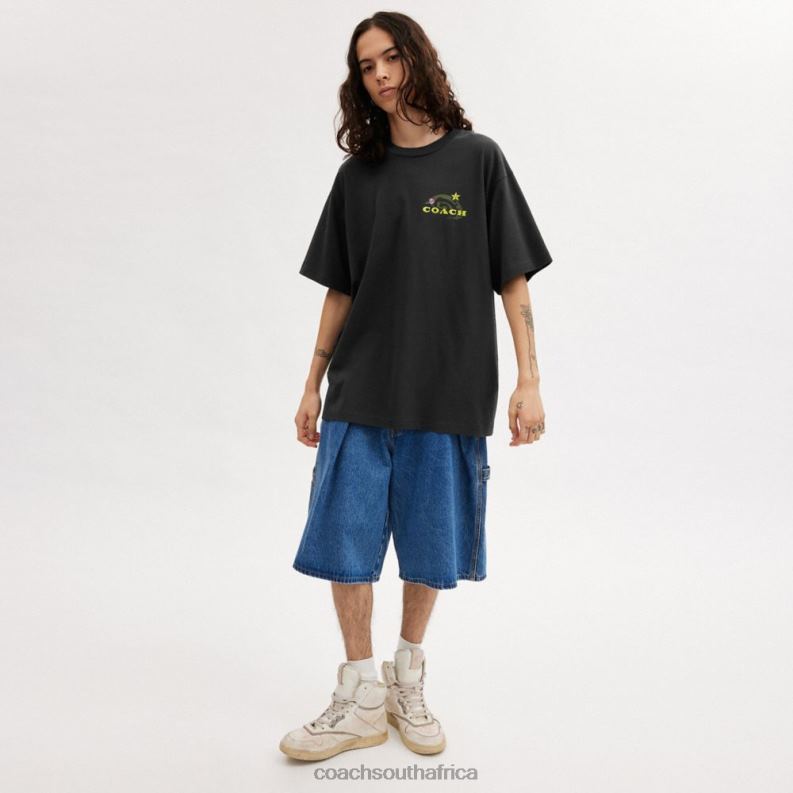 Coach Women COSMIC COACH T-SHIRT Black Multi. 4ZRDJ475