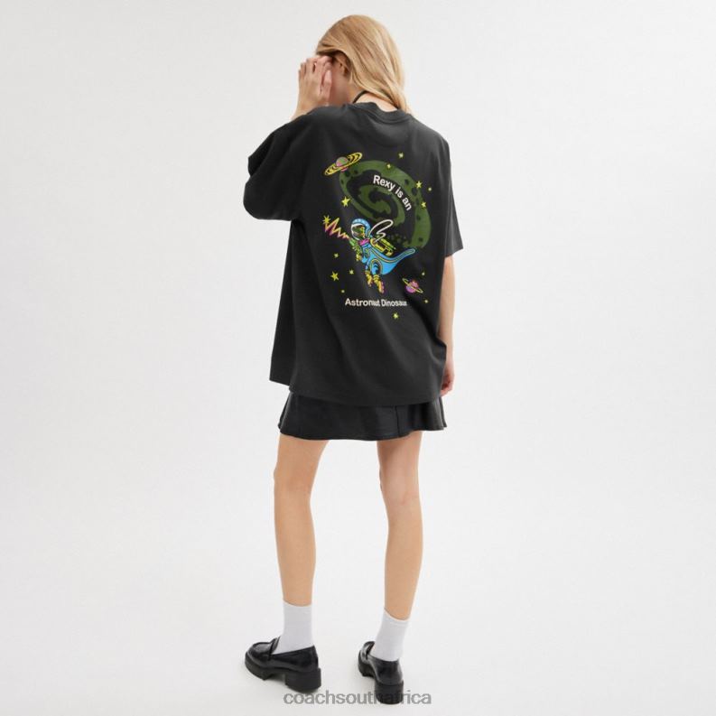 Coach Women COSMIC COACH T-SHIRT Black Multi. 4ZRDJ475