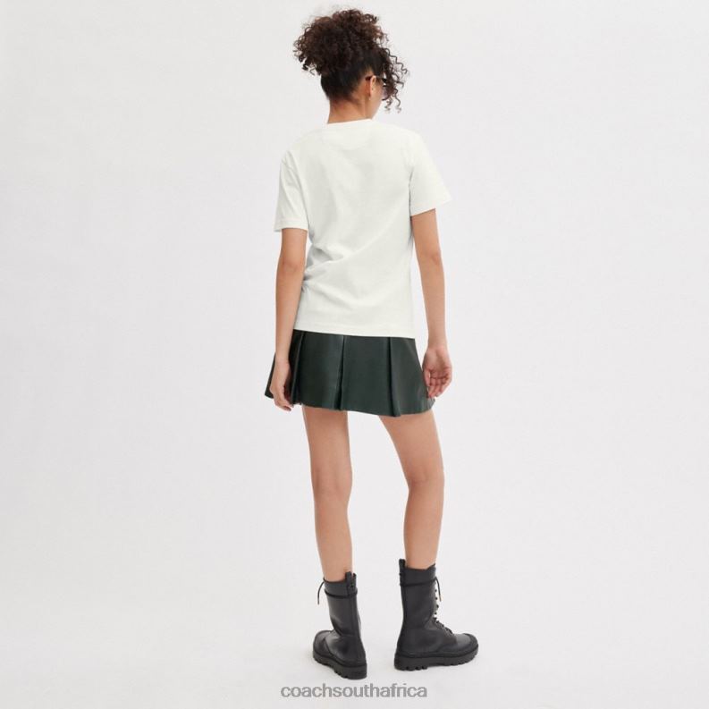 Coach Women HORSE AND CARRIAGE T-SHIRT White. 4ZRDJ493