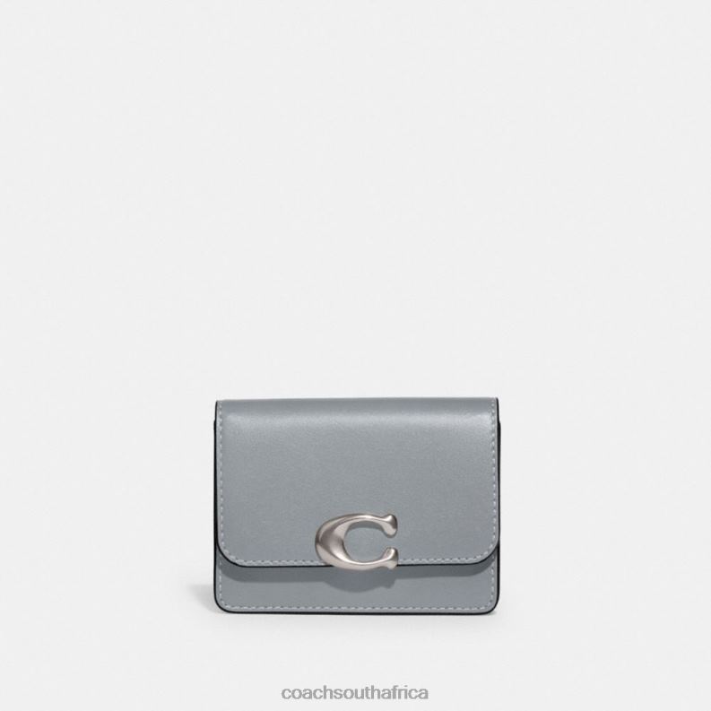 Coach Women BANDIT CARD CASE LH/Grey Blue 4ZRDJ4