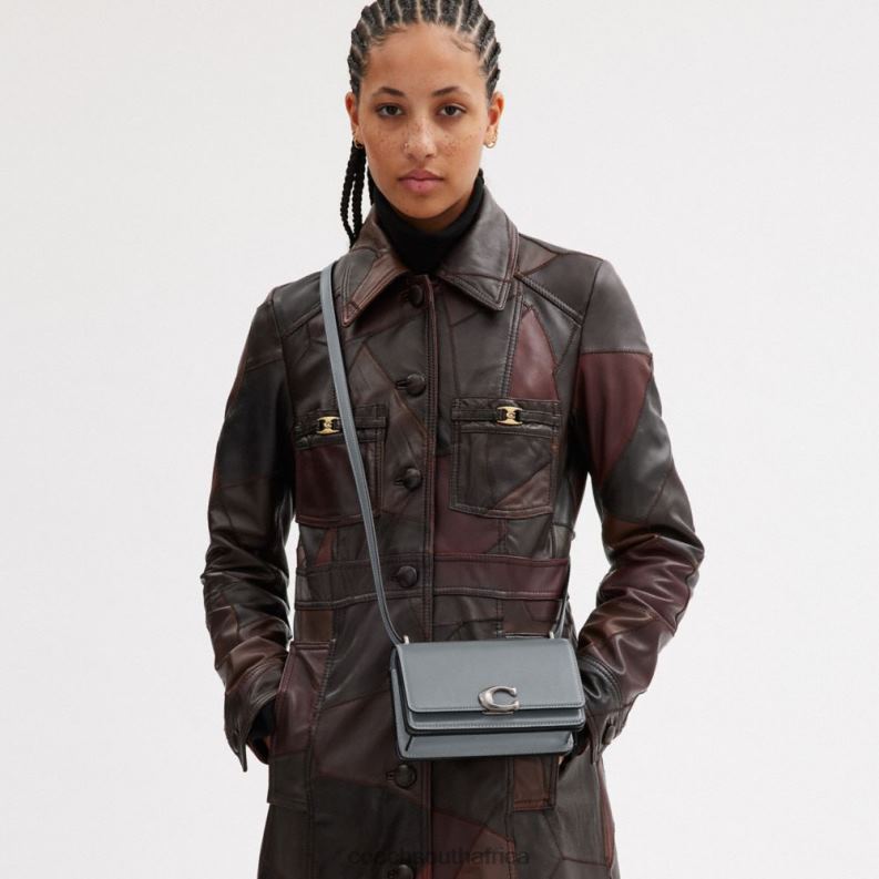 Coach Women BANDIT CROSSBODY LH/Grey Blue 4ZRDJ5