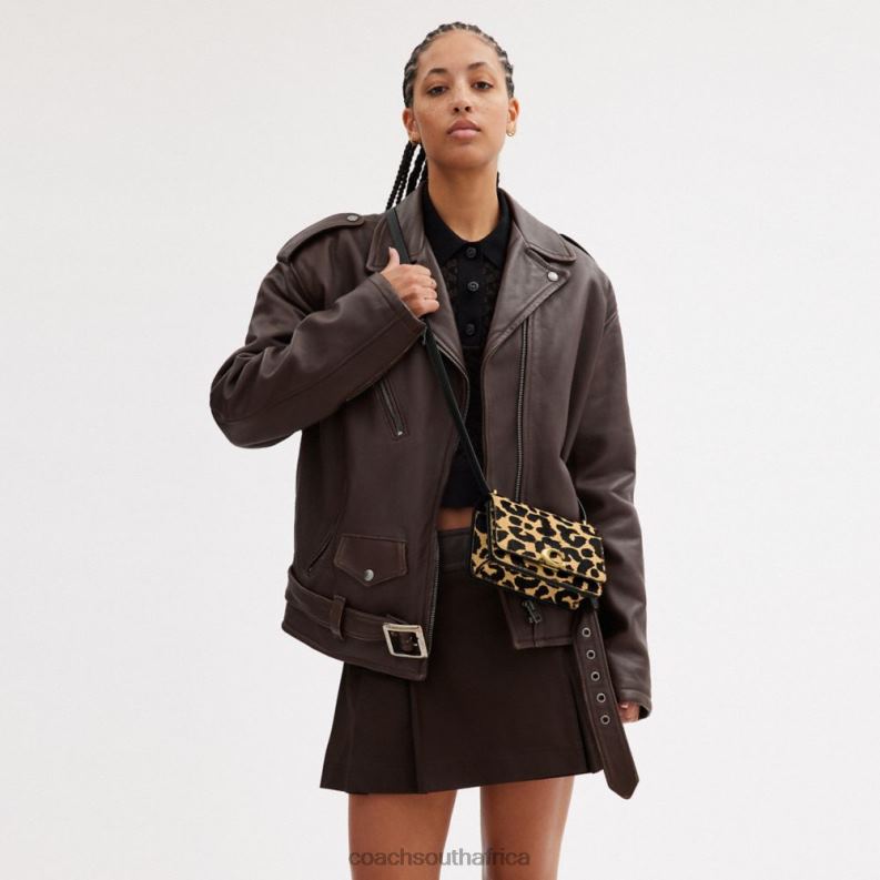 Coach Women BANDIT CROSSBODY WITH LEOPARD PRINT B4/Leopard 4ZRDJ6