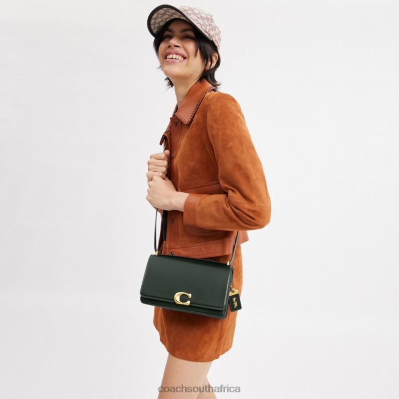 Coach Women BANDIT SHOULDER BAG B4/Amazon Green 4ZRDJ7
