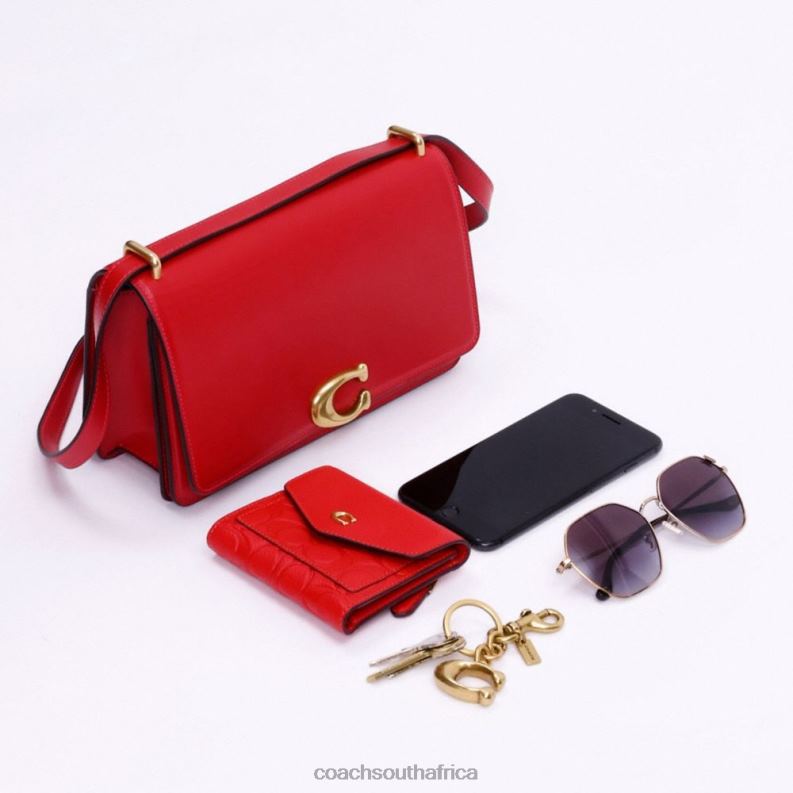 Coach Women BANDIT SHOULDER BAG IN SIGNATURE TEXTILE JACQUARD B4/Cocoa Burnished Amb 4ZRDJ13