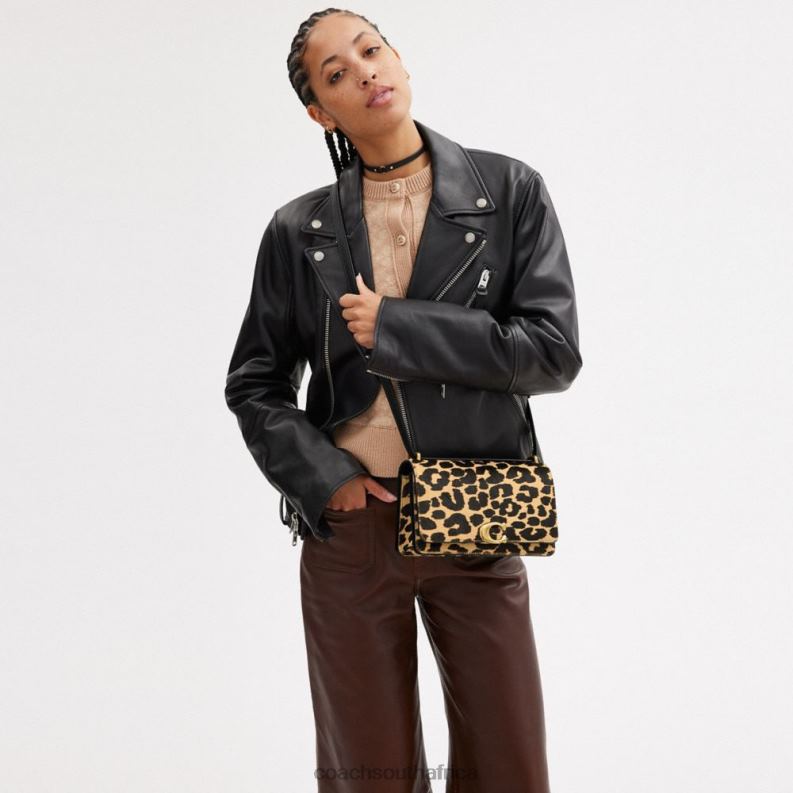 Coach Women BANDIT SHOULDER BAG WITH LEOPARD PRINT B4/Leopard 4ZRDJ2