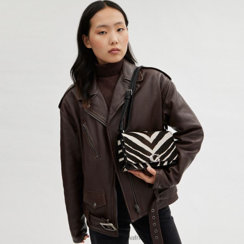 Coach Women BANDIT SHOULDER BAG WITH ZEBRA PRINT LH/Zebra 4ZRDJ1