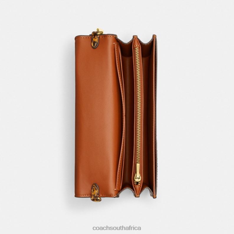 Coach Women BEA CROSSBODY IN SNAKESKIN B4/MUSTARD 4ZRDJ228