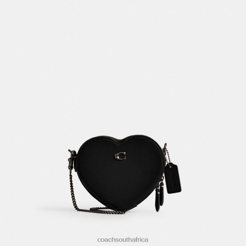 Coach Women HEART CROSSBODY 14 V5/Black 4ZRDJ211