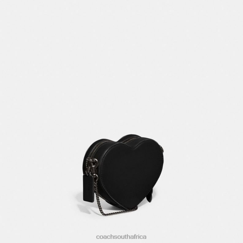 Coach Women HEART CROSSBODY 14 V5/Black 4ZRDJ211