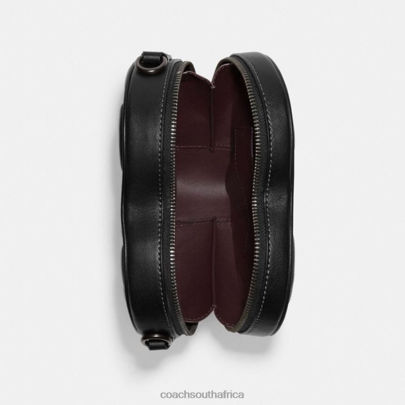 Coach Women HEART CROSSBODY WITH QUILTING V5/Black 4ZRDJ204