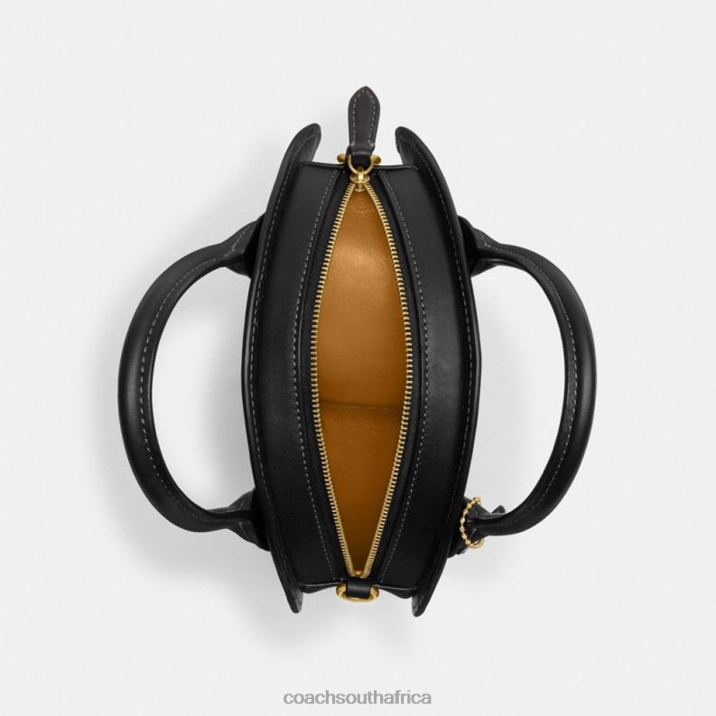 Coach Women MOON BAG IN REGENERATIVE LEATHER B4/BLACK 4ZRDJ237