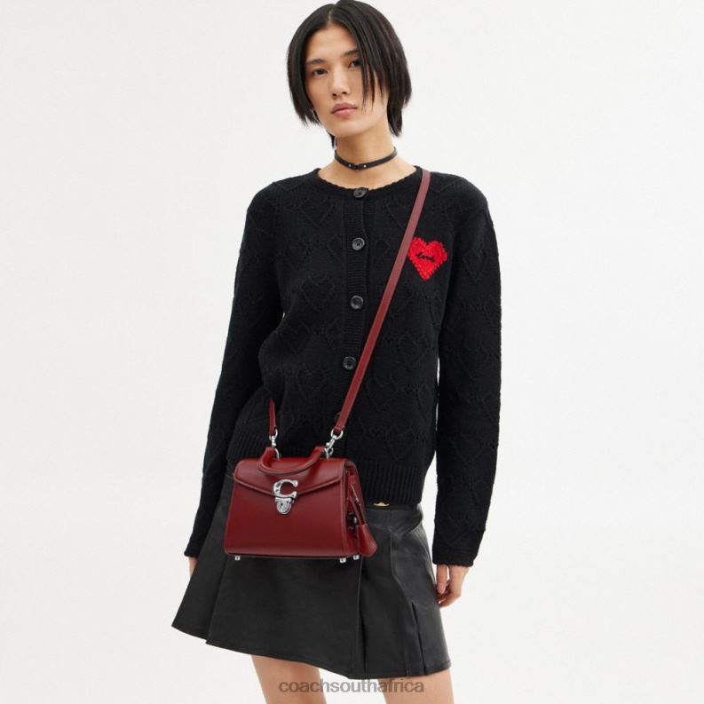 Coach Women NEW YEAR SAMMY TOP HANDLE 21 WITH DRAGON LH/Ruby Red 4ZRDJ201