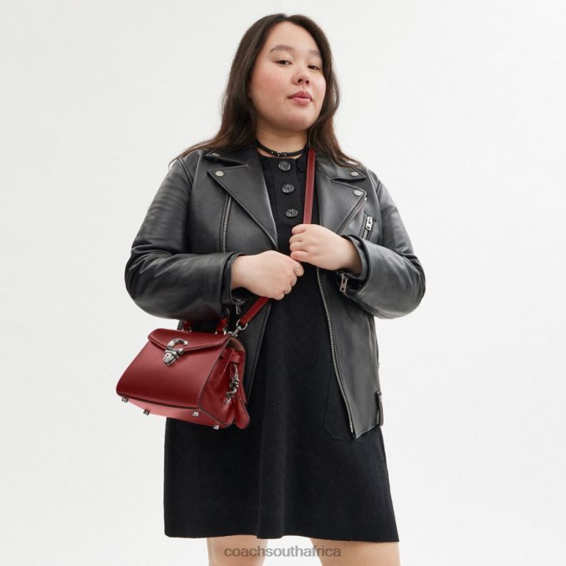 Coach Women NEW YEAR SAMMY TOP HANDLE 21 WITH DRAGON LH/Ruby Red 4ZRDJ201