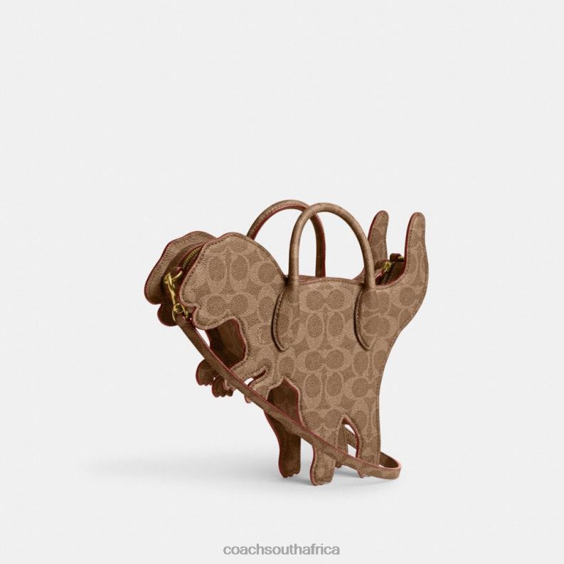 Coach Women REXY BAG IN SIGNATURE CANVAS B4/Tan Rust 4ZRDJ231