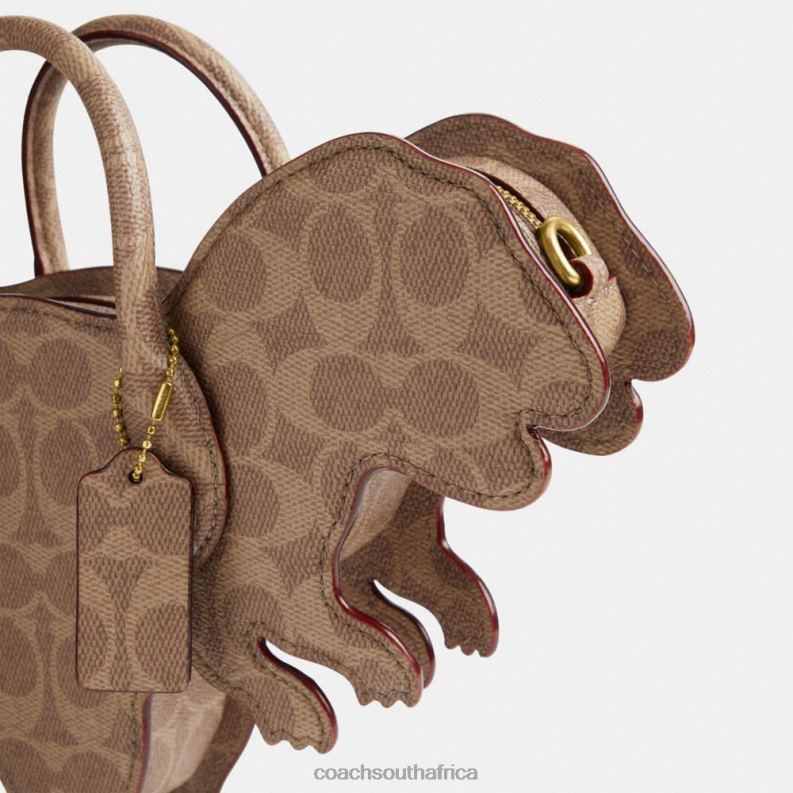 Coach Women REXY BAG IN SIGNATURE CANVAS B4/Tan Rust 4ZRDJ231