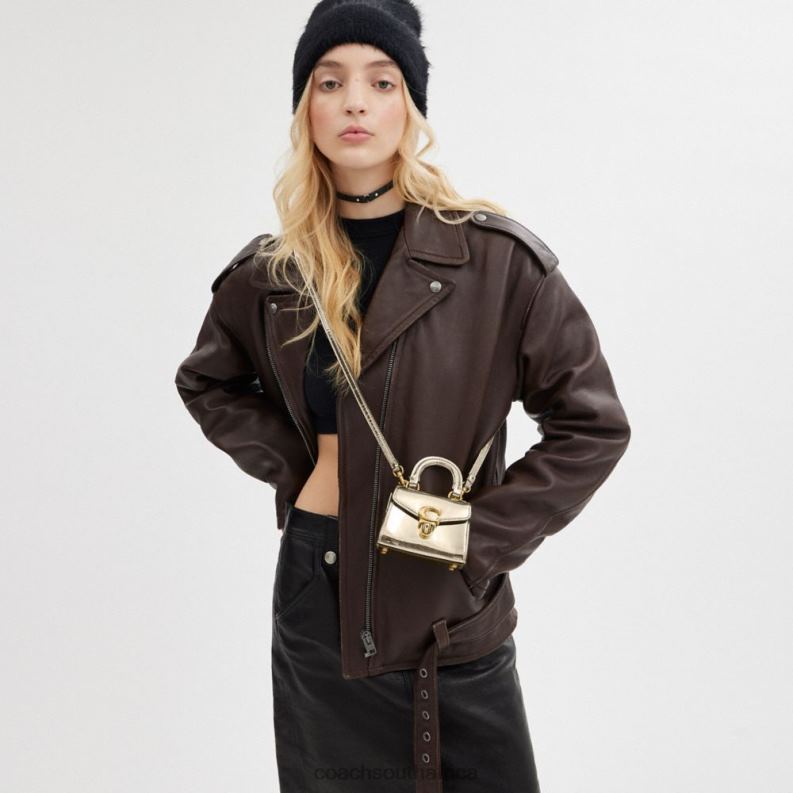 Coach Women SAMMY TOP HANDLE 12 B4/Gold 4ZRDJ220