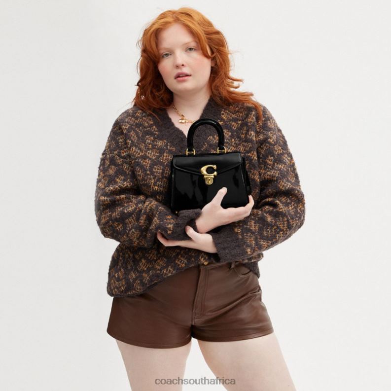 Coach Women SAMMY TOP HANDLE 21 B4/BLACK 4ZRDJ233