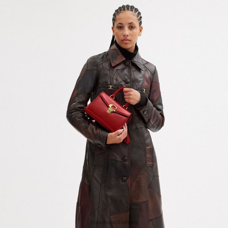 Coach Women SAMMY TOP HANDLE 21 B4/RED 4ZRDJ234