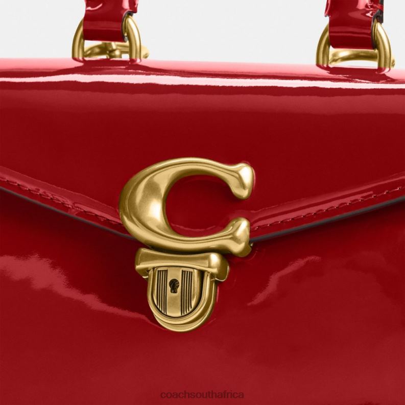 Coach Women SAMMY TOP HANDLE 21 B4/RED 4ZRDJ234