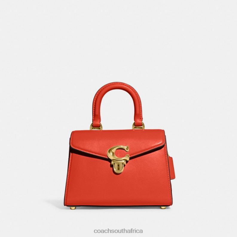 Coach Women SAMMY TOP HANDLE 21 B4/SUN ORANGE 4ZRDJ250