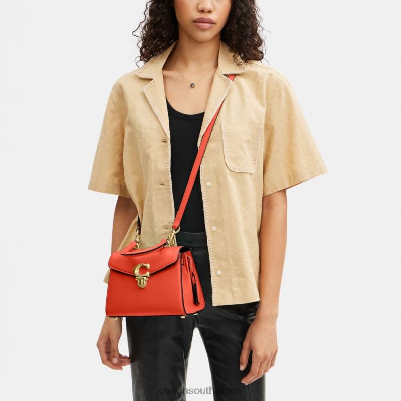 Coach Women SAMMY TOP HANDLE 21 B4/SUN ORANGE 4ZRDJ250