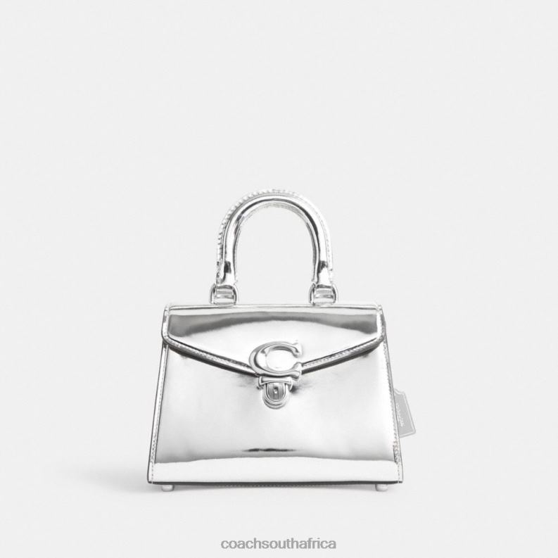 Coach Women SAMMY TOP HANDLE 21 IN SILVER METALLIC LH/Silver 4ZRDJ230