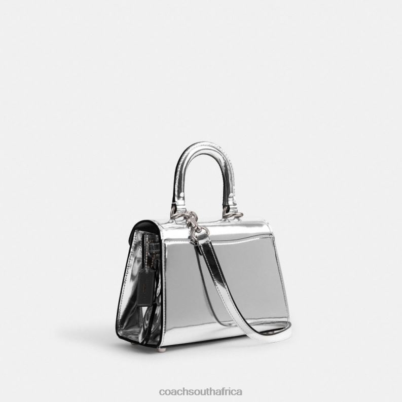 Coach Women SAMMY TOP HANDLE 21 IN SILVER METALLIC LH/Silver 4ZRDJ230