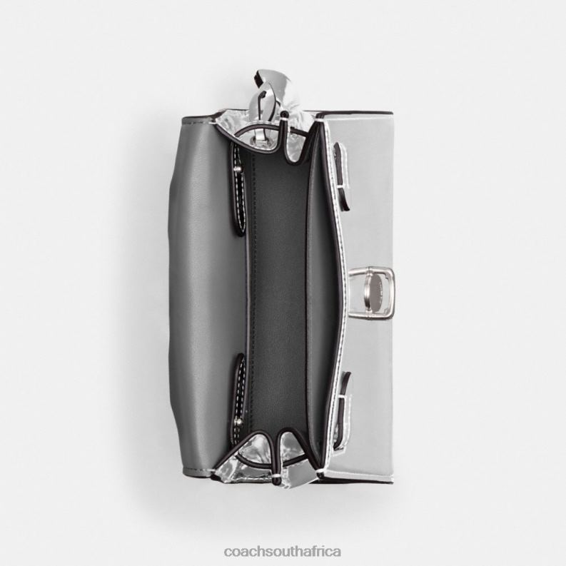 Coach Women SAMMY TOP HANDLE 21 IN SILVER METALLIC LH/Silver 4ZRDJ230