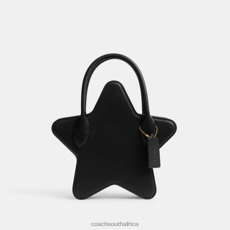 Coach Women STAR BAG IN REGENERATIVE LEATHER B4/BLACK 4ZRDJ208