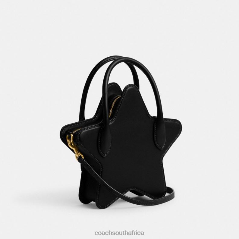 Coach Women STAR BAG IN REGENERATIVE LEATHER B4/BLACK 4ZRDJ208