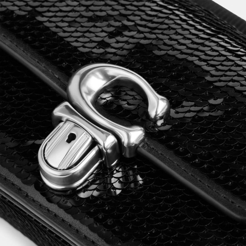 Coach Women STUDIO 12 WITH SEQUINS LH/Black 4ZRDJ223