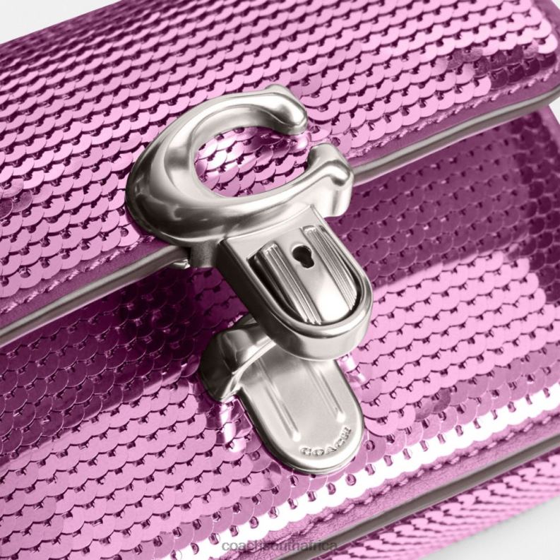 Coach Women STUDIO 12 WITH SEQUINS LH/Dark Magenta 4ZRDJ225