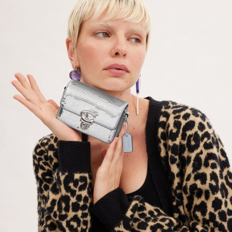 Coach Women STUDIO 12 WITH SEQUINS LH/Silver 4ZRDJ224