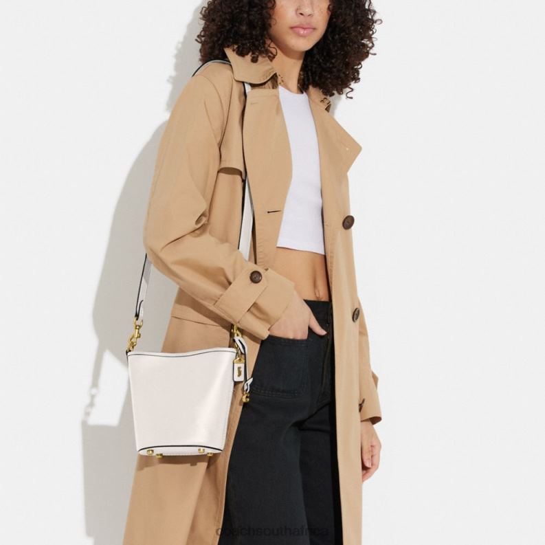 Coach Women DAKOTA BUCKET BAG 16 B4/CHALK 4ZRDJ19