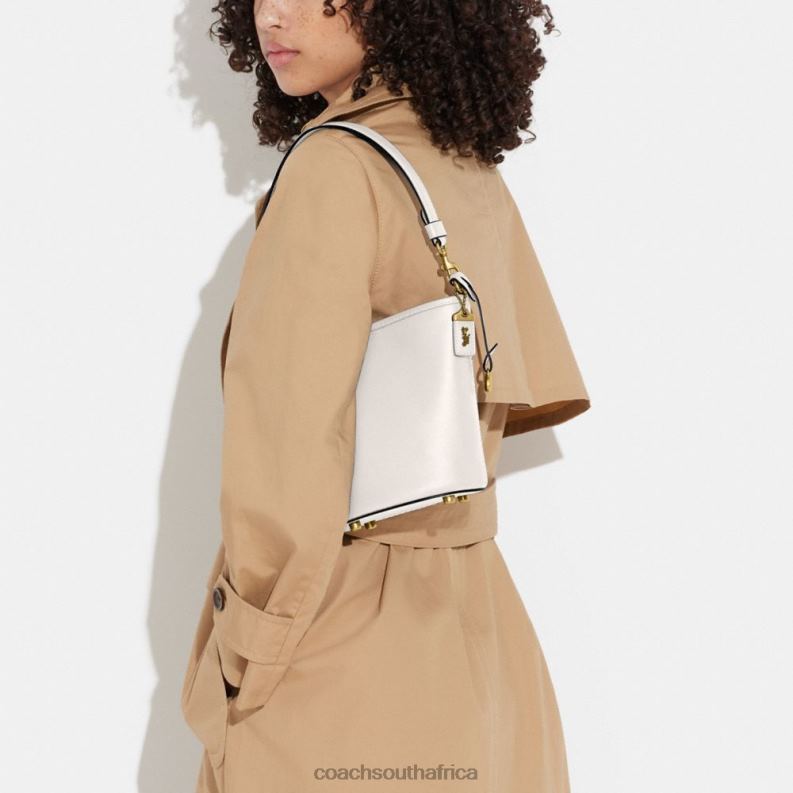 Coach Women DAKOTA BUCKET BAG 16 B4/CHALK 4ZRDJ19