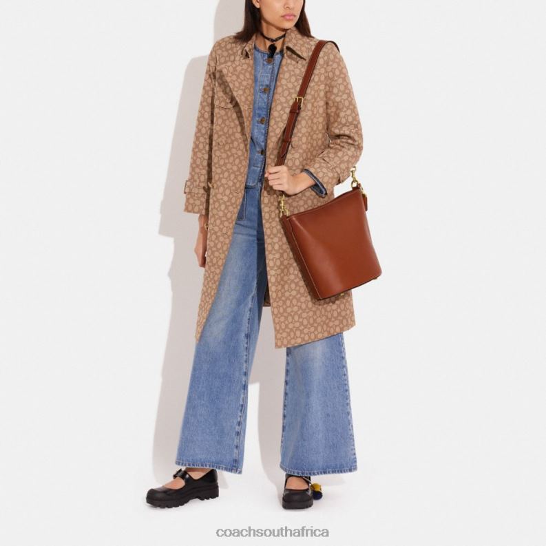 Coach Women DAKOTA BUCKET BAG B4/1941 Saddle 4ZRDJ22