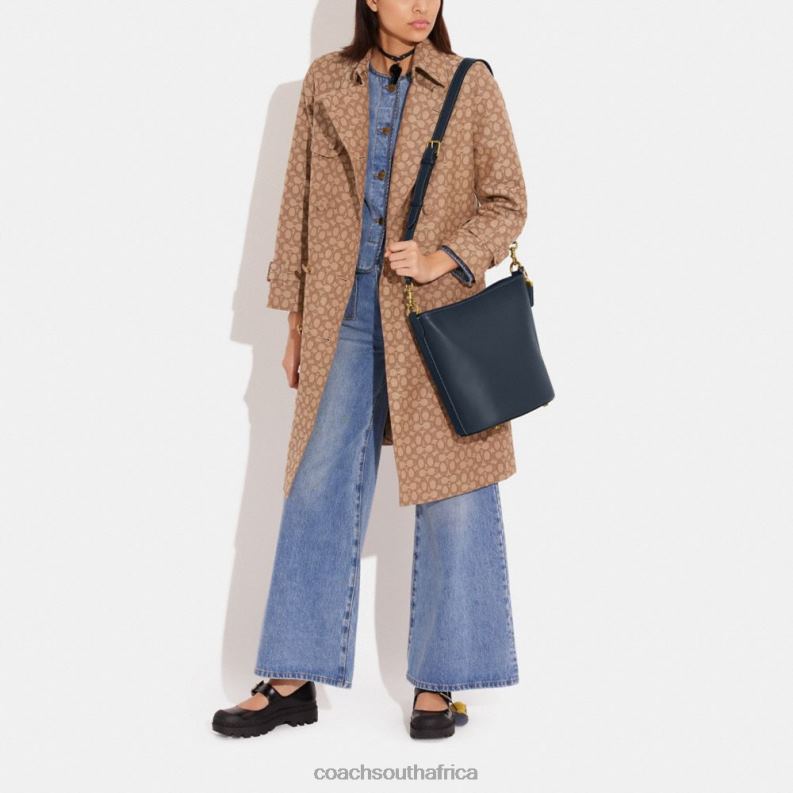 Coach Women DAKOTA BUCKET BAG B4/DENIM 4ZRDJ16